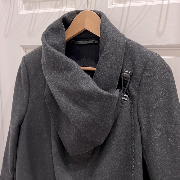 All Saints City Monument Coat - Dark Gray - Size US8 - GUC - Picture 2 of 8